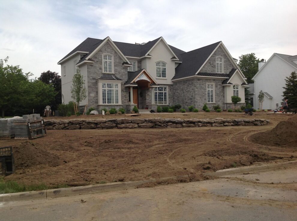 Spaulding lake house construction