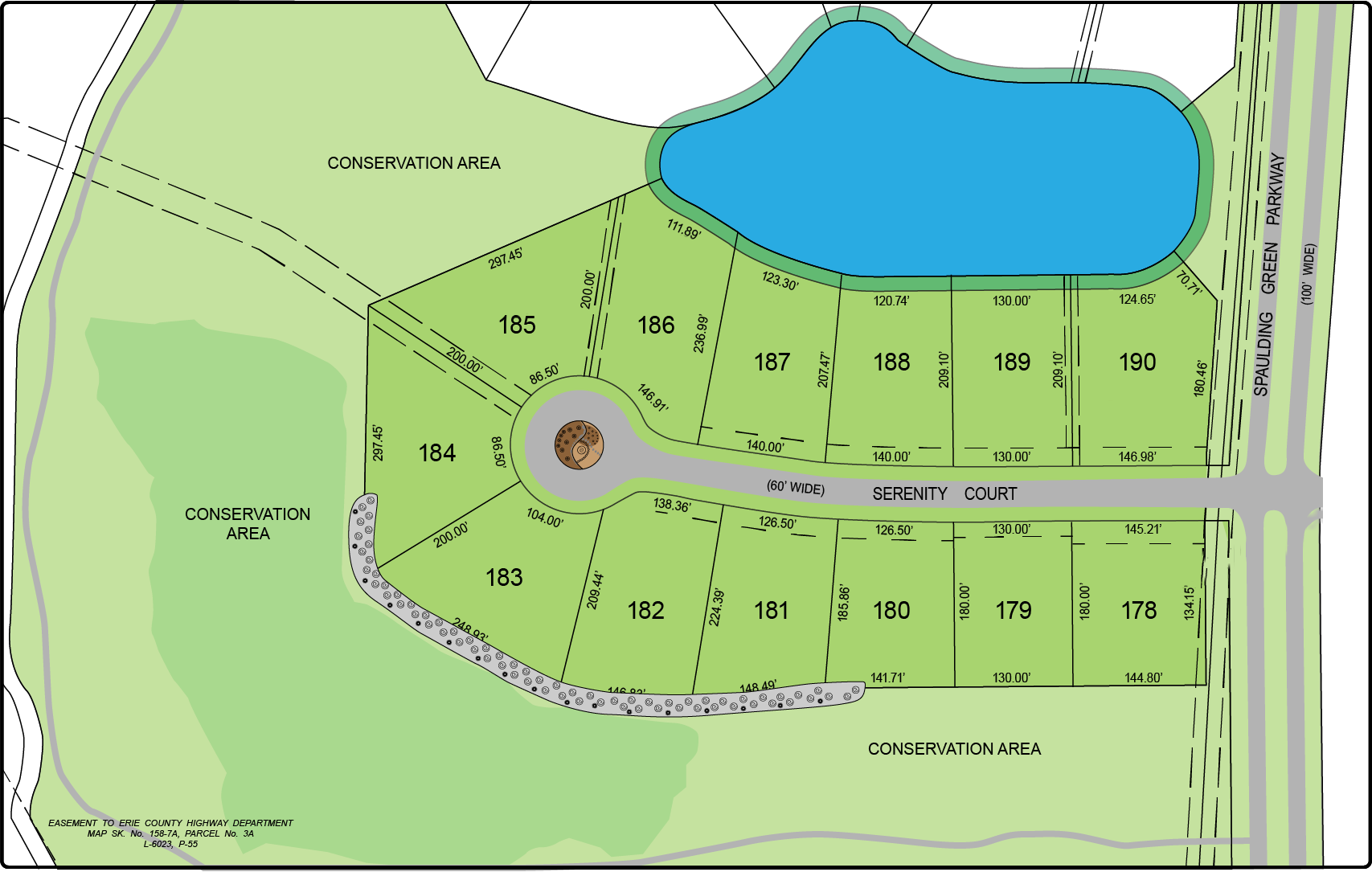 Serenity Court Lot Map